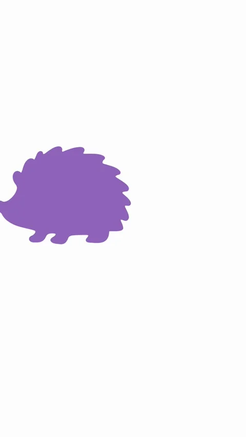 Cute hedgehog movement Stock Footage 336175596