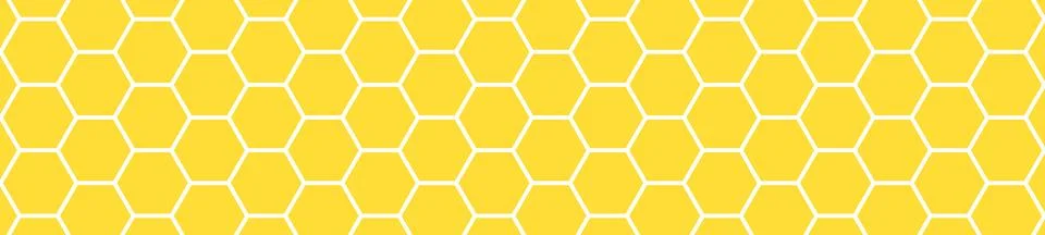 Cute honeycomb pattern with hexagon cells and yellow texture. Beehive and com Stock Illustration