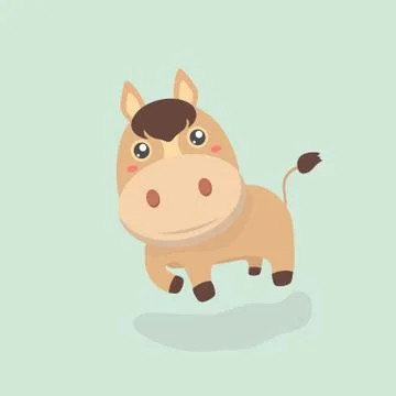 Cute horse. Ilustração Stock