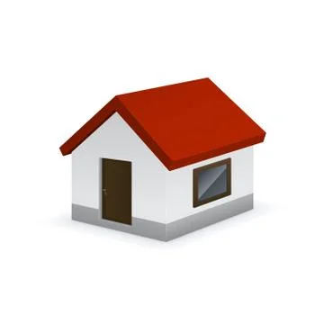 Cute house icon Stock Illustration