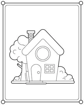 Cute house vector illustration Stock Illustration