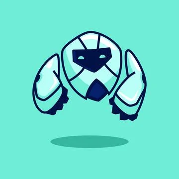 Cute Hover Robot Stock Illustration