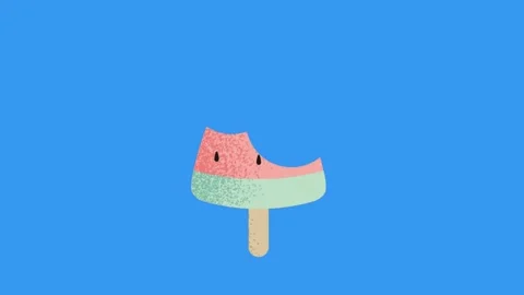 Cute Ice Cream Animation For Summer Vidéo 342319554