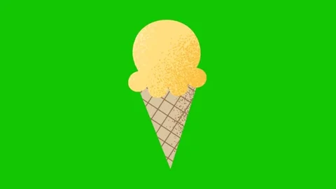 Cute Ice Cream Animation For Summer Vidéo 342319562