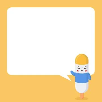 Cute Ice Cream with Speech Bubbles Stock Illustration