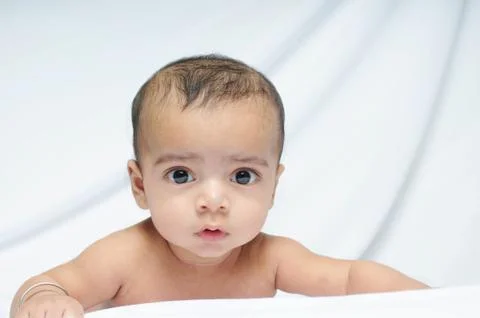 Cute indian baby closeup. Stock Photos