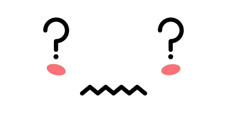 Cute Interrogative Kawaii Icon Stock Illustration