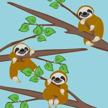 Cute kawaii background Stock Illustration