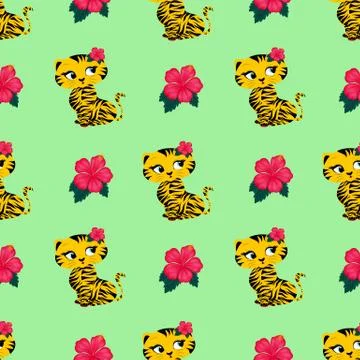Cute kawaii background Stock Illustration