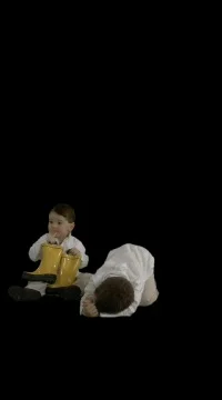 Cute kid dances Stock Footage 78850