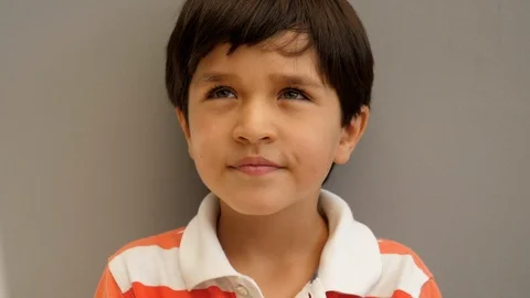 Cute kid smiling Video stock 88908801