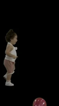 Cute Kid Walking Stock Footage 78911