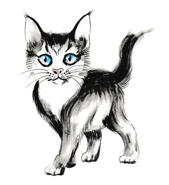 Cute kitten Stock Illustration