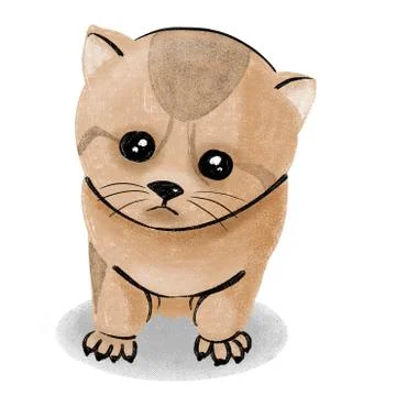 Cute kitten Stock Illustration