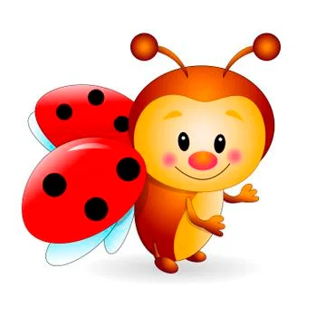 Cute ladybug Stock Illustration