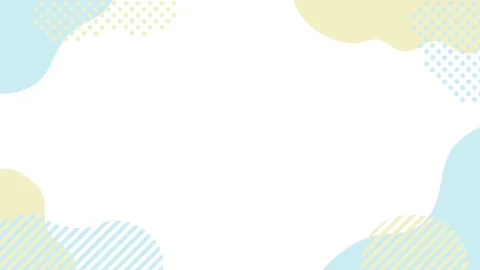A cute, laid-back geometric pattern frame background (seamless loop video) Stock Footage 348157119