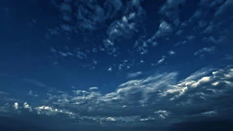Cute large clouds in the blue sky bg - photo of nature Stock Photos