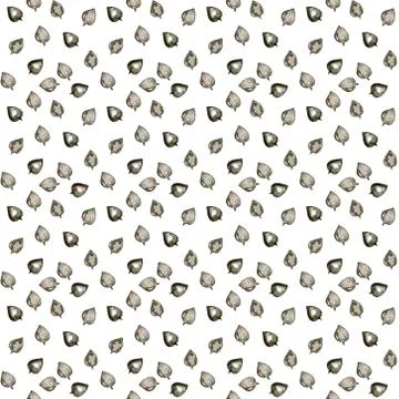 Cute  leaf seamless pattern. Abstract print with leaves. Elegant beautiful na 写真素材