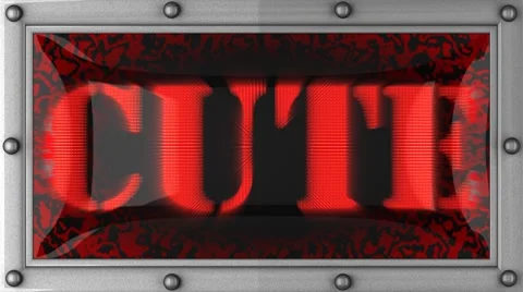 Cute on led Stock Footage 8693443
