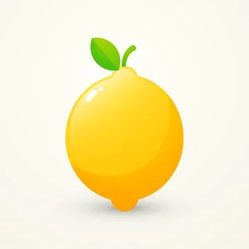 Cute lemon icon vector illustration Stock Illustration