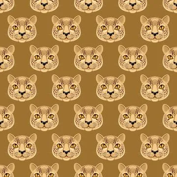 Cute leopards Illustrazione stock