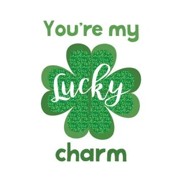 Cute lettering phrase of St. Patrick Day. vector quote for banners, tshirts a Stock Illustration