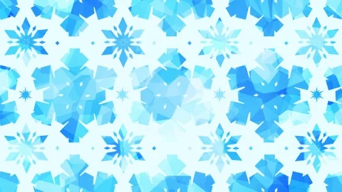 Cute Light Blue Snowflake Pattern Loop 10s Stock Footage 319626720