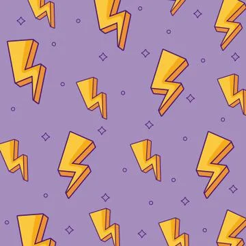 Cute lightning bolt background イラスト素材