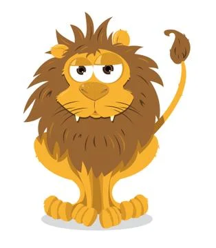 Cute lion Illustrazione stock