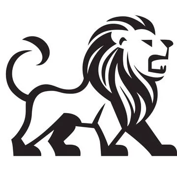 Cute Lion Logo, Predator logo, zoo Vector, Wild Animal vector, Leo イラスト素材