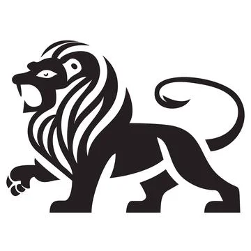 Cute Lion Logo, Predator logo, zoo Vector, Wild Animal vector, Leo イラスト素材