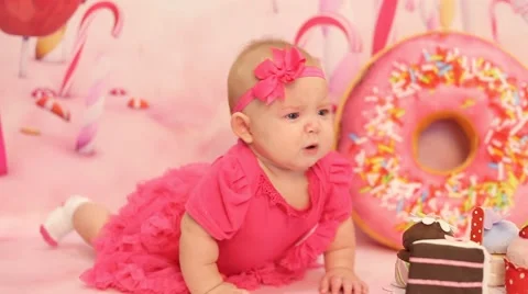 Cute Little Baby Crying | Stock Video | Pond5