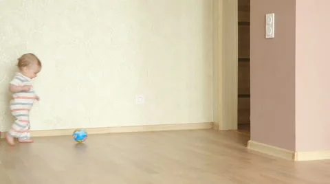 Cute little boy playing Stock Footage 62405003