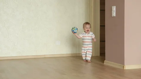 Cute little boy playing Stock Footage 62405004