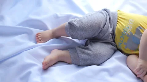Cute little boy is sleeping Stock Footage 59027756