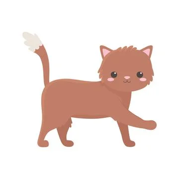 Cute little cat Stock Illustration