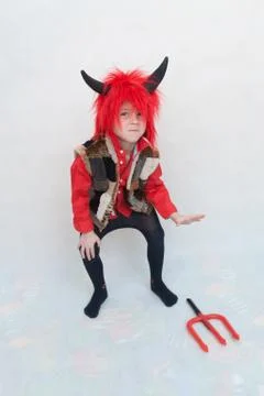 Cute little devil Foto stock
