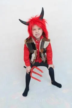 Cute little devil Stock Photos