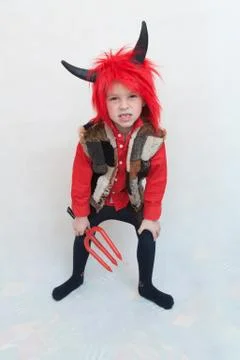 Cute little devil Foto stock