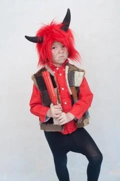 Cute little devil Foto stock