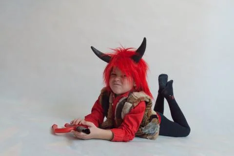 Cute little devil Stock Photos