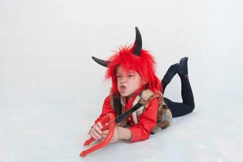 Cute little devil Stock Photos