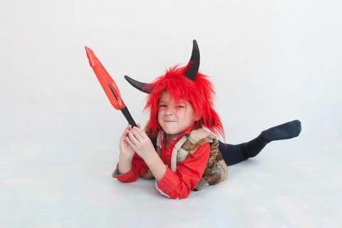 Cute little devil Stock Photos
