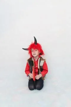 Cute little devil Foto stock