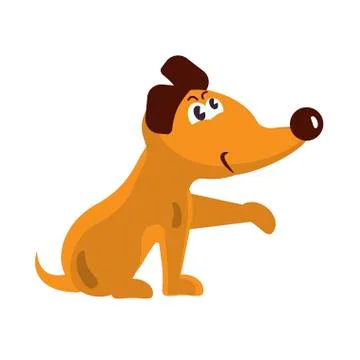 Cute little dog. Stock Illustration