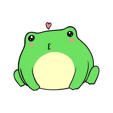 Cute Little Frog Stock Illustration