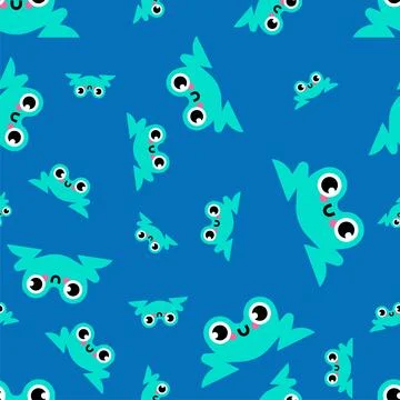 Cute little frog pattern seamless. Froglet background. Ornament of kids fabri イラスト素材