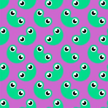 Cute little frog pattern seamless. Froglet background. Ornament of kids fabri イラスト素材