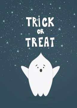 Cute little ghost . Stock Illustration