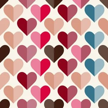 Cute Little Hearts Pattern for Valentines Day, Nursery Decor, Wrapping Pape.. イラスト素材